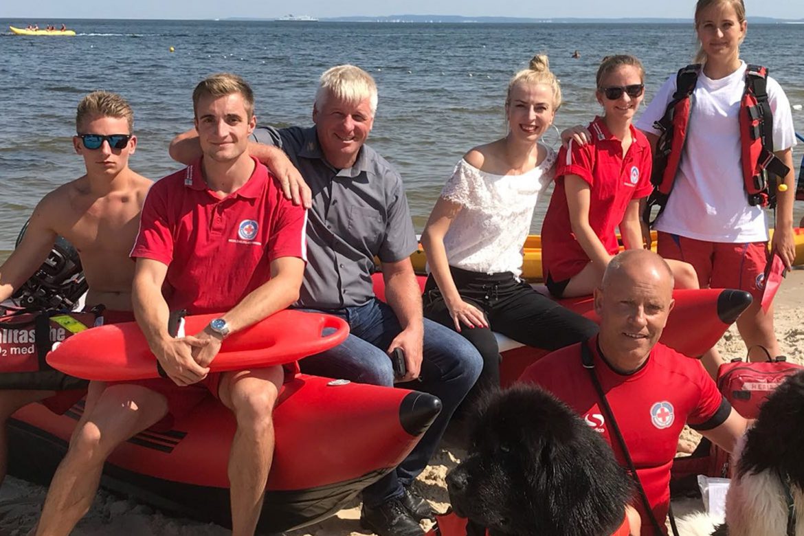 Ein Rettungsboot namens „OSTSEEWELLE“